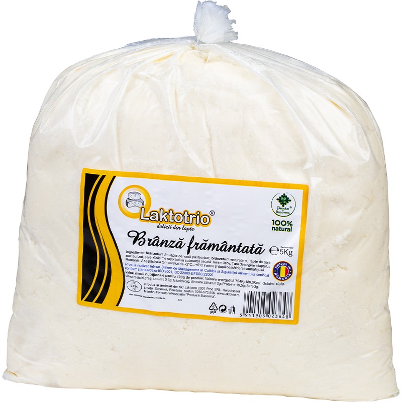 Branza framantata, punga 5 kg, cu lapte de oaie, Cod 00004127