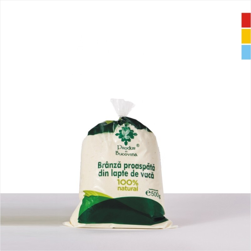 Branza proaspata din lapte de vaca, 5%, 500 g, Cod 00002051