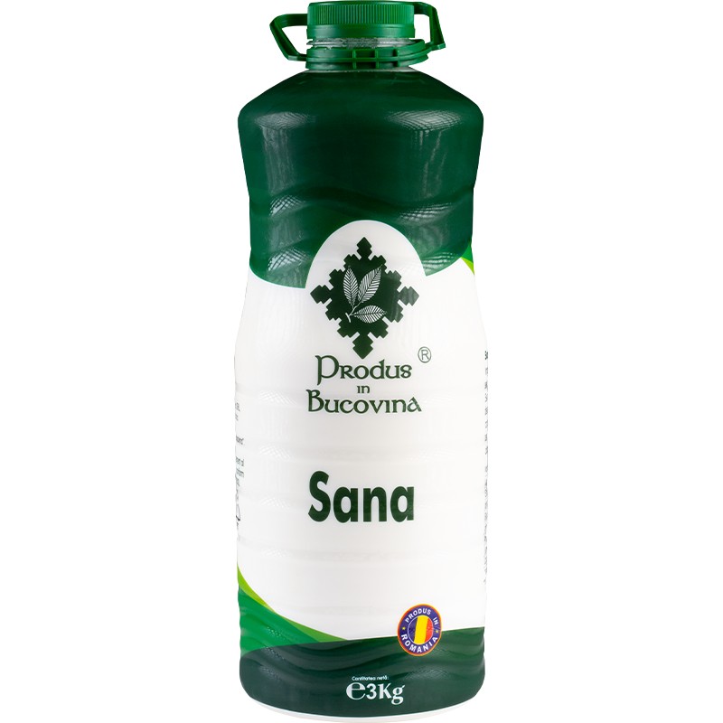 Sana, 3,6% grasime, 3 kg, din lapte de vaca, pasteurizat, Cod 00002078