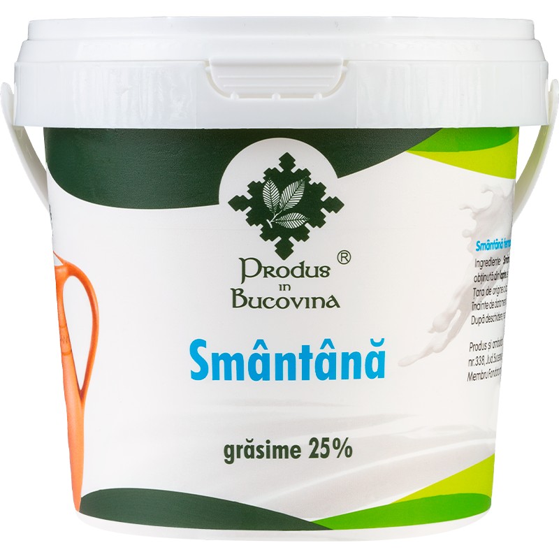 Smantana naturala, 25% grasime, 500 g