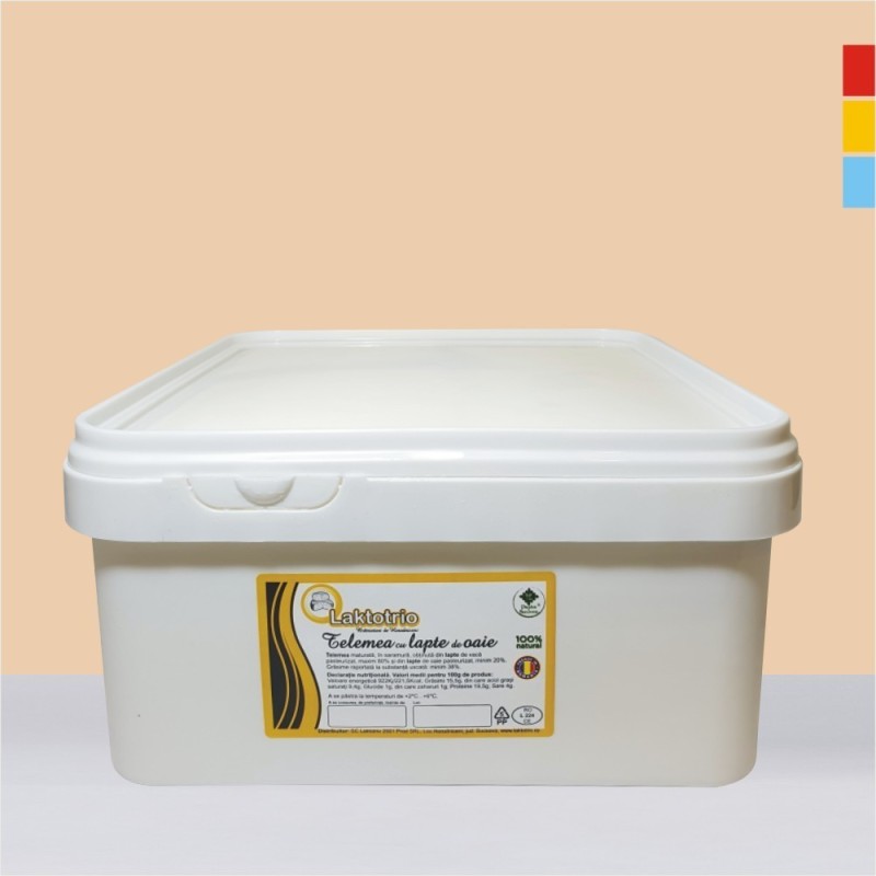 Telemea maturata cu lapte de oaie, 5 kg, 45% grasime, Cod 00003294