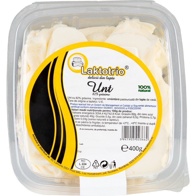 Unt, 82% grasime, 400 g, Cod 00003324